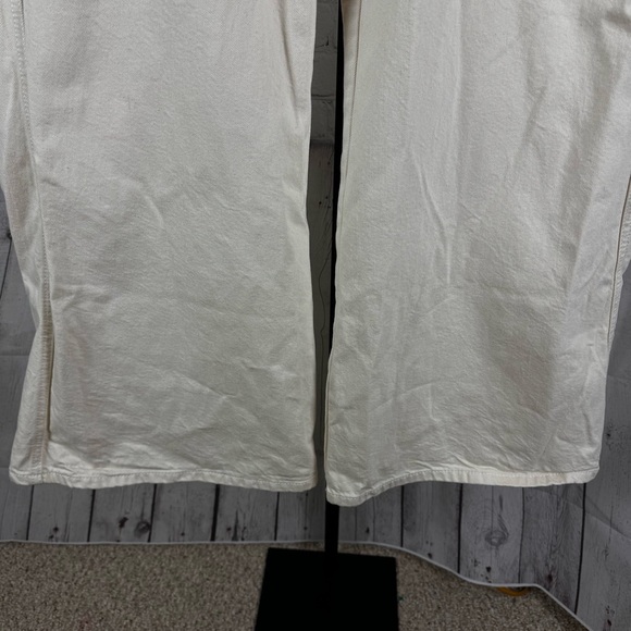 Ganni Extra Wide Leg Cream Color Bluebell Style Jeans Size 40 (8/10) - Picture 3 of 10
